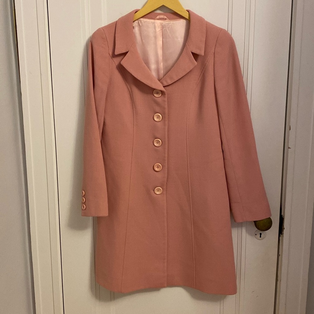 Long Dress Coat - Hobbs UK - Pink